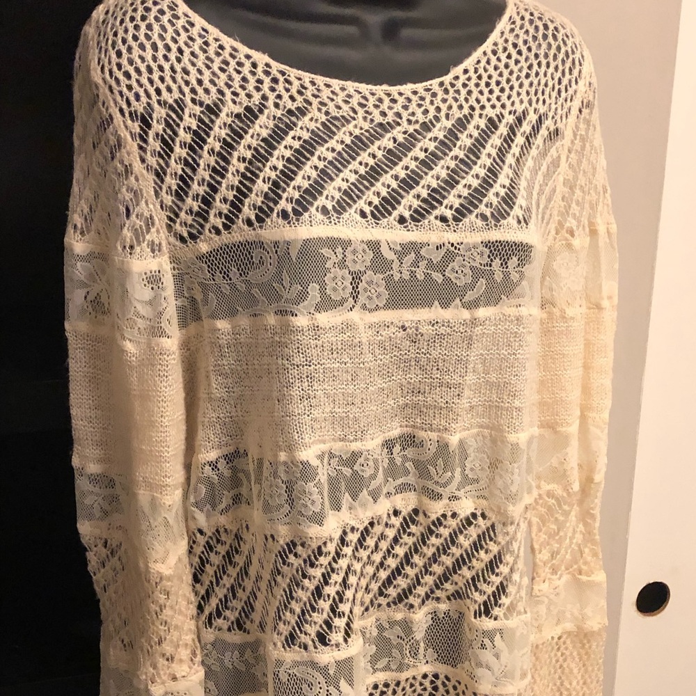Lace sweater